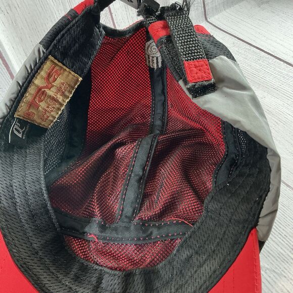 Teva Red Black Gray Outdoor Biker Runner Adjustable Hat Cap - Picture 13 of 16